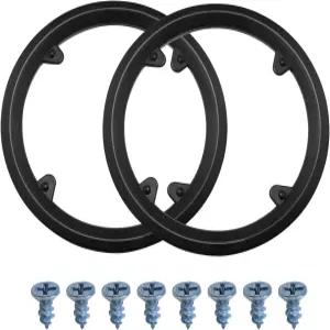 루오룽 자전거 체인 가드 2PCS 블랙 스프로켓 보호 커버 4개의 구멍이 있는 플라스틱 체인휠