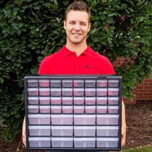 차고 정리용 메이크업 상자 벽돌 10144 캐비닛 도구 MILS 교사 정리함 AKRO 서랍 구슬 44 6인치 수납함 20인치 블랙 수납 플라스틱 16인치 건물