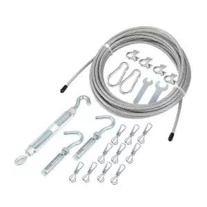 로프 빨랫줄 빨래줄 옥상 실외 스텐 와이어 이불 걸이형