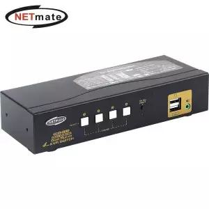 NM-HKD04D 670ZSS30 듀얼 4K 60Hz HDMI KVM 4 1 스위치 USB