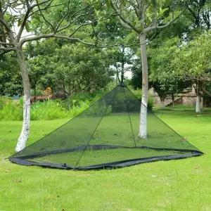 [알티피아]야외용 블랙 휴대용 모기 차단 방충망 텐트망