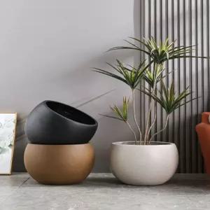 달항아리화분 대형 도자기 인테리어 분갈이 화분 고급