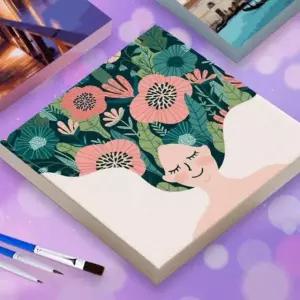 DIY 명화 그리기 캔버스 유화 그림 세트 꽃향기