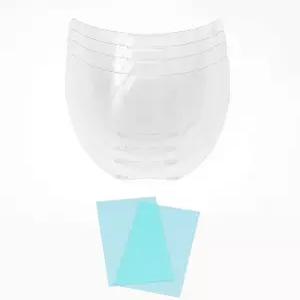 ANDELI 탄소 섬유 용접 헬멧 ADLDA900VL용 대형 뷰잉 스크린 외부 교체 렌즈 4개와 내부 2개