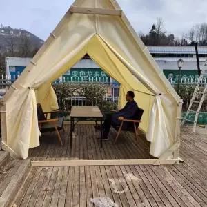 카페 천막 야외 그늘막 바베큐 조립 삼각 야영장 텐트