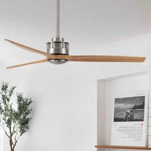 천장 LED 대형 실링팬 조명 작은방 공기순환 선풍기 우드 팬 낮은천장 원격