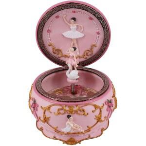 싱익 클래식 발레리나 뮤직 박스 수집 가능한 기계식 뮤지컬 박스, 다채로운 조명과 산쿄 18음표, 생일 크리스마스를 위한 소녀의 마음 선물 사인 (백조의 호수)