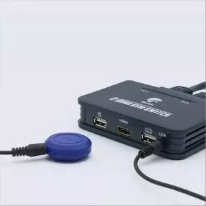 2포트 082CXH83 HDMI KVM 스위치 2대1 케이블 110cm 연결형