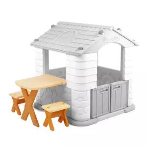 집 연결 책상 의자 세트 공간놀이 미니하우스 포근함 아동공간놀이 유치원