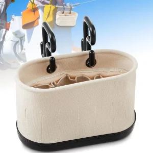 Vesici 1세트 캔버스 버킷백 후크 항공 타원형 도구 버킷 블랙 폴로필렌 포함 하단 15포켓 산업 유지보수