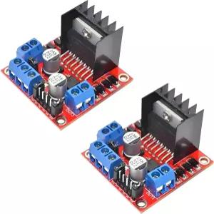 아두이노 라즈베리 파이 스테퍼 모터용 WWZMDiB 2Pcs L298N 모터 드라이버 컨트롤러 보드 DC 듀얼 H 브리지