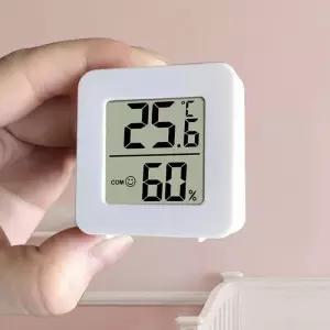 이모티콘 디지털 온습도계 탁상 벽걸이 겸용 미니 측정기 실내 환경 온도 습도 확인