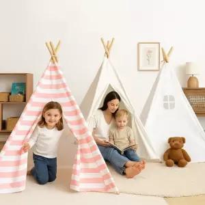 유아 아기 놀이 텐트 순면 브리사 퓨어코튼 키즈 티피 실내 TENT 어린이 반려견