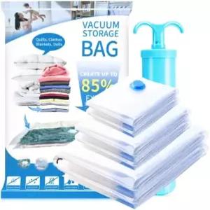 핸드 펌프가 있는 진공 밀봉 보관 가방 큰 6개 옷과 담요를 위한 공간 절약 85 더 많은 확보