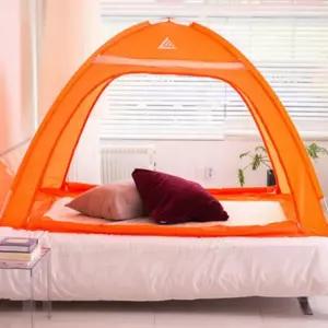 원터치 양문형 겨울 보온 난방텐트 3-4인용 방한 캠핑 침대 방풍