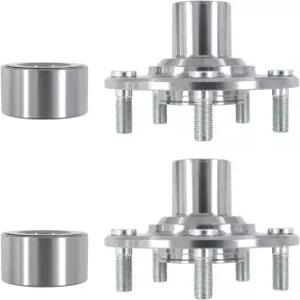 2012년 2013년 2014년 시빅용 ApplianPar 2Pcs 앞바퀴 허브 및 베어링 키트