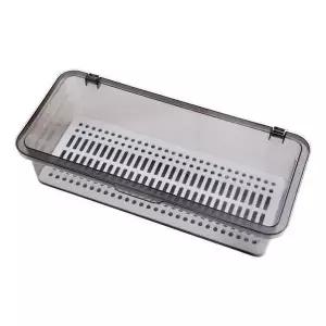 [알티피아]투명 사각 플라스틱 수저정리함 수저통 두껑형 정리 박스