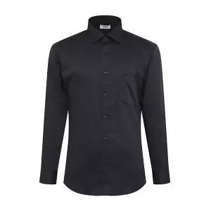 일반핏-115사이즈까지 스판 트윌 블랙 정장셔츠 RZRSG1006-BK GDF518 IBP530