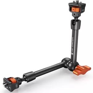 K F 컨셉 11인치 매직 암 1/4인치 나사 360° 볼 헤드 관절 마찰 카메라 마운트 모니터 LED 조명 웹캠