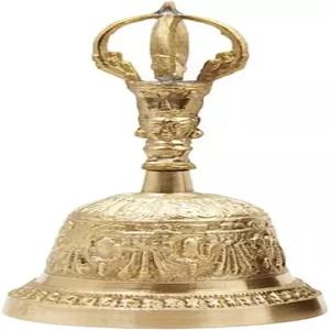 사원 가정 결혼식에 사용되는 Hztyier 기도 종 Dorje Vajra 티베트 불교 명상 수제 황동