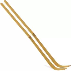 일본 차샤쿠 말차 녹차 가루 측정용 대나무 스쿱 2개 전통 다도용 스푼