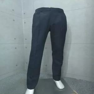 인디안웰메이드 남성 봄 잔조직 원턱(주름) 베이직(기본)핏 네이비색 폴리 바지 5 S 1229