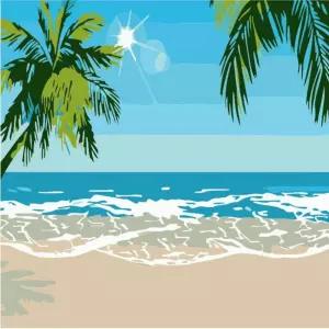 DIY 유화그리기 세트 20x20 해변아이러브페인팅 그림 재료 취미 그리기 DIY명화그리기 DIY키트 생활