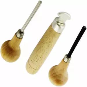 메가캐스트 스톤 세팅 도구 주얼리 프롱 푸셔 베젤 롤러 세트 3종