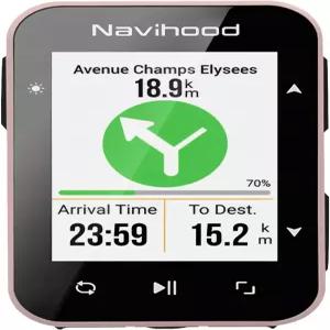 나비후드 L2 GPS 자전거 컴퓨터 2인치 컬러 LCD 무선 사이클링 속도계 블루투스 ANT+ IPX7 방수 자동