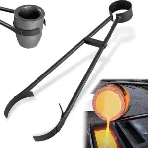 26인치 프로캐스트 파운드리 도가니 플라스크 집게 용융 주조용 흑연 정제용 보관용 금 은 구리 금속 -