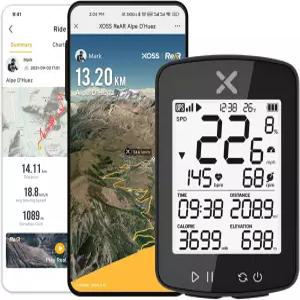 XOSS G+ Gen2 GPS 자전거 컴퓨터 ANT+/ 블루투스 IPX7 방수 사이클링 충전식 속도계 오도미터 2.2인치 LCD