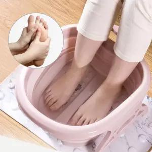접이식 발지압 족욕기 족탕기 발마사지 가정용족욕기 각탕기 실리콘족욕기 수족냉증 휴대용족욕기