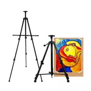 3단 휴대용 접이식 이젤 삼각받침대 회화 전시회 받침대 거치대 이젤 전시용 그림 삼각대 화방용 스탠드