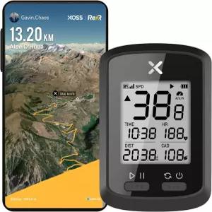 XOSS G+ GPS 자전거 컴퓨터 블루투스 ANT+ 사이클링 LCD 디스플레이가 장착된 무선 속도계 주행 거리계