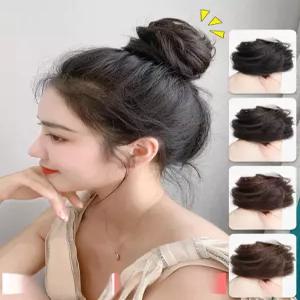 통가발 여자 부분가발 인모 머리핀 헤어피스