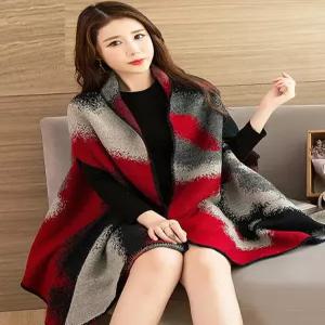 숄 여성 코트 망토 케이프 실내 담요