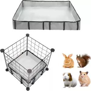 토끼 친체실라 고슴도치 페럿 및 기타 작은 동물을 위한 기니피그 케이지 라이너 방수 세척 가능한