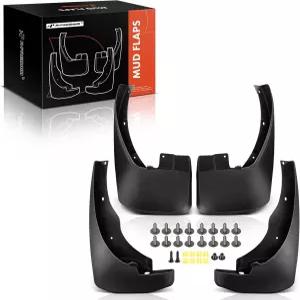 프리미엄 4PCS 머드 플랩 세트 스플래시 가드 머드가드 2005-2023년 닛산 프론티어 픽업 블랙 컬러 전면 및