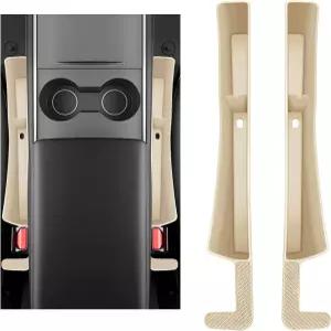 KBAEY 2PCS 카시트 갭 필러 자동차 시트 정리함이 시트와 콘솔 사이의 간격을 메우고 휴대폰 지갑과 열쇠를