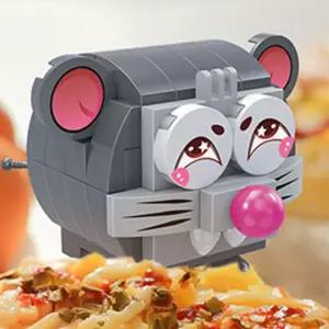 반바오 블록 십이지신 동물 (큐티 마우스) 블럭 완구 쌓기