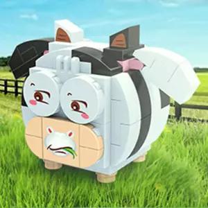 반바오 블록 십이지신 동물 (암소) 블럭 완구 쌓기
