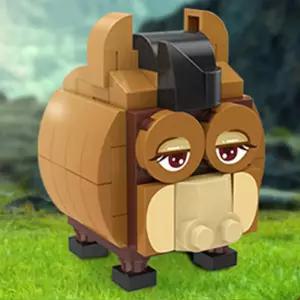 반바오 블록 십이지신 동물 (순진한 말) 블럭 완구 쌓기