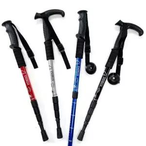 [콩심팥심]등산스틱 폴딩 경량 지팡이 4단 휴대용 보호