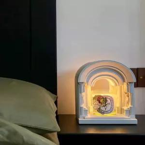 신전 캔들워머 석고 유니크 조명 수면등 건물물 향초램프