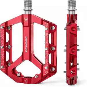 로드/마운틴 자전거 페달 - 미끄럼 방지 플랫 알루미늄 9/16인치 로드 마운틴 BMX MTB 자전거용 밀폐