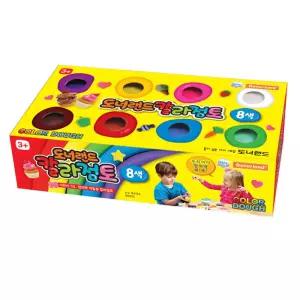 도너랜드 공작놀이 칼라점토 8색 클레이 미술 찰흙