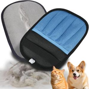 다섯 손가락 반려동물 털 제거 장갑 정전기 개와 고양이 제거기 가구 소파 옷 카펫 침구용 재사용 가능하고