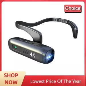 헤드 마운트 카메라 4K 30FPS 흔들림 방지 및 120 °  광각 렌즈 비디오 웨어러블 앱 무선 리모컨