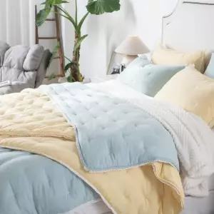 [롯데백화점]크리에이티브 메종 크리미 워싱자수 차렵이불 Q(190*220cm)