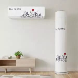 [에이치플러스몰]bns 에커 투인원 에어컨커버세트 벽걸이에어컨커버 에어컨